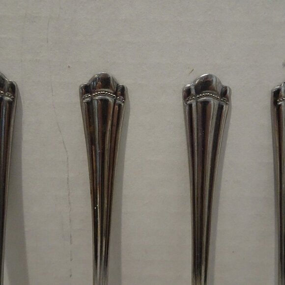 LOT 11 Farberware Romance Stainless Teaspoons Indonesia 6 1/4" Iced Tea Spoons - Picture 5 of 5